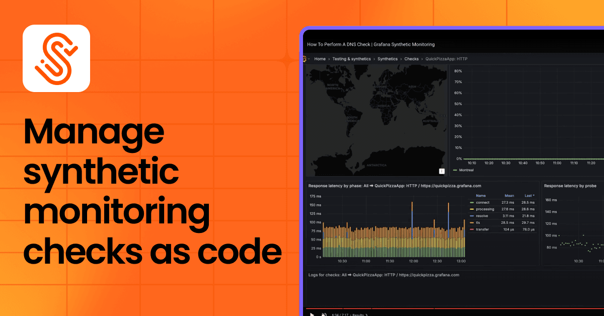 How to manage synthetic monitoring checks as code with Terraform and Grafana Cloud