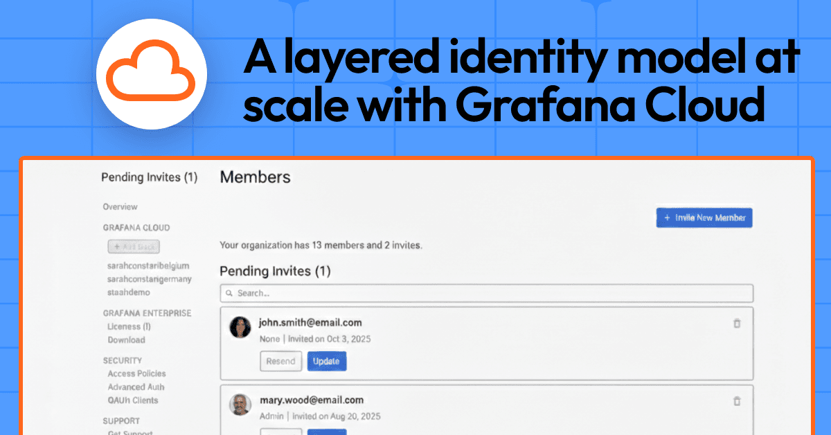 The Grafana Cloud identity blueprint: balancing security and scale