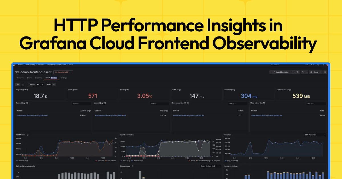 Optimize application performance at the network layer: introducing HTTP Performance Insights in Frontend Observability