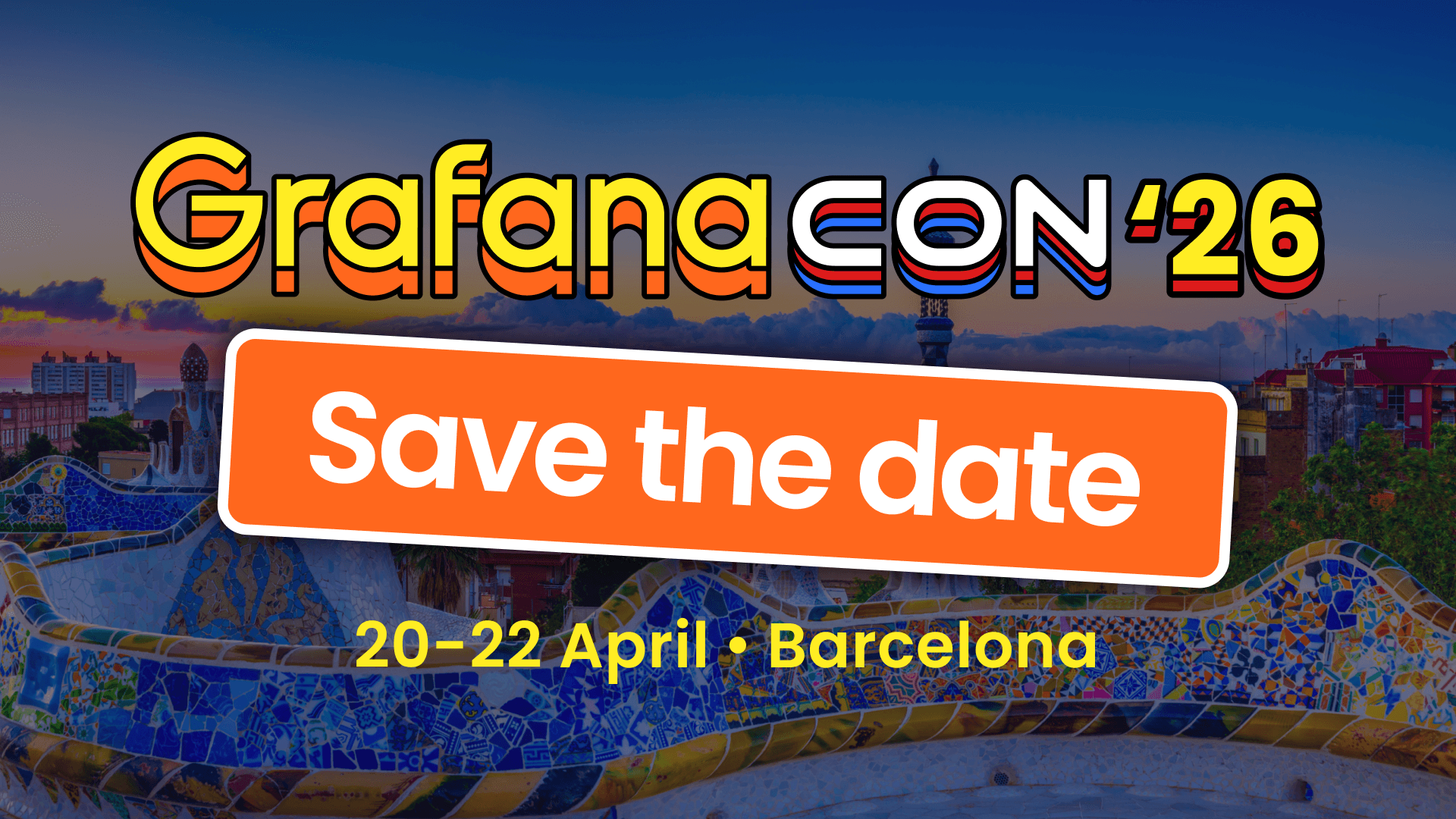 Save the date: GrafanaCON 2026 is coming to Barcelona in April!