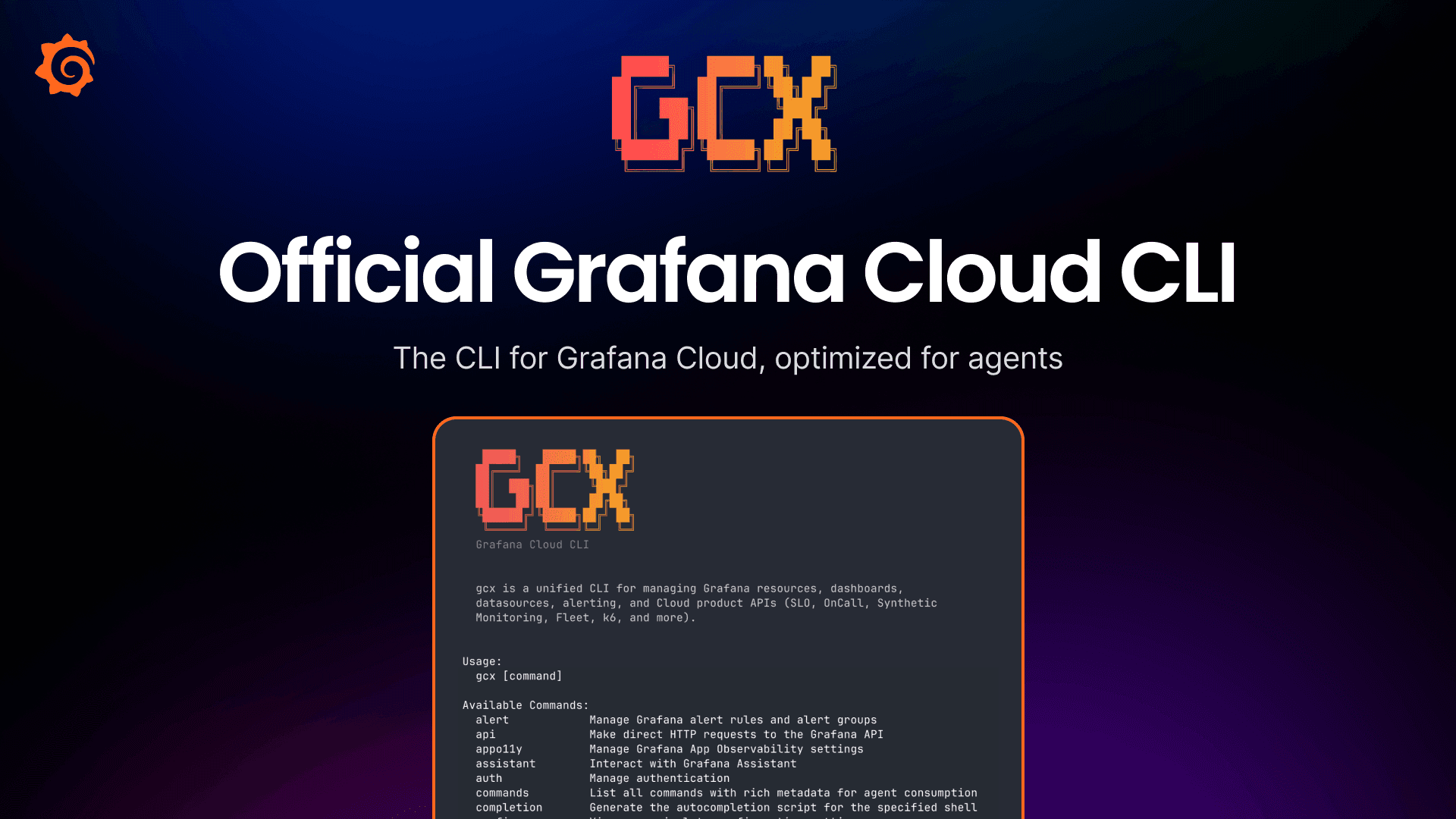 Get observability in the terminal, for you and your agents, with the gcx CLI tool