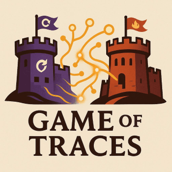 A screenshot of the Game of Traces logo