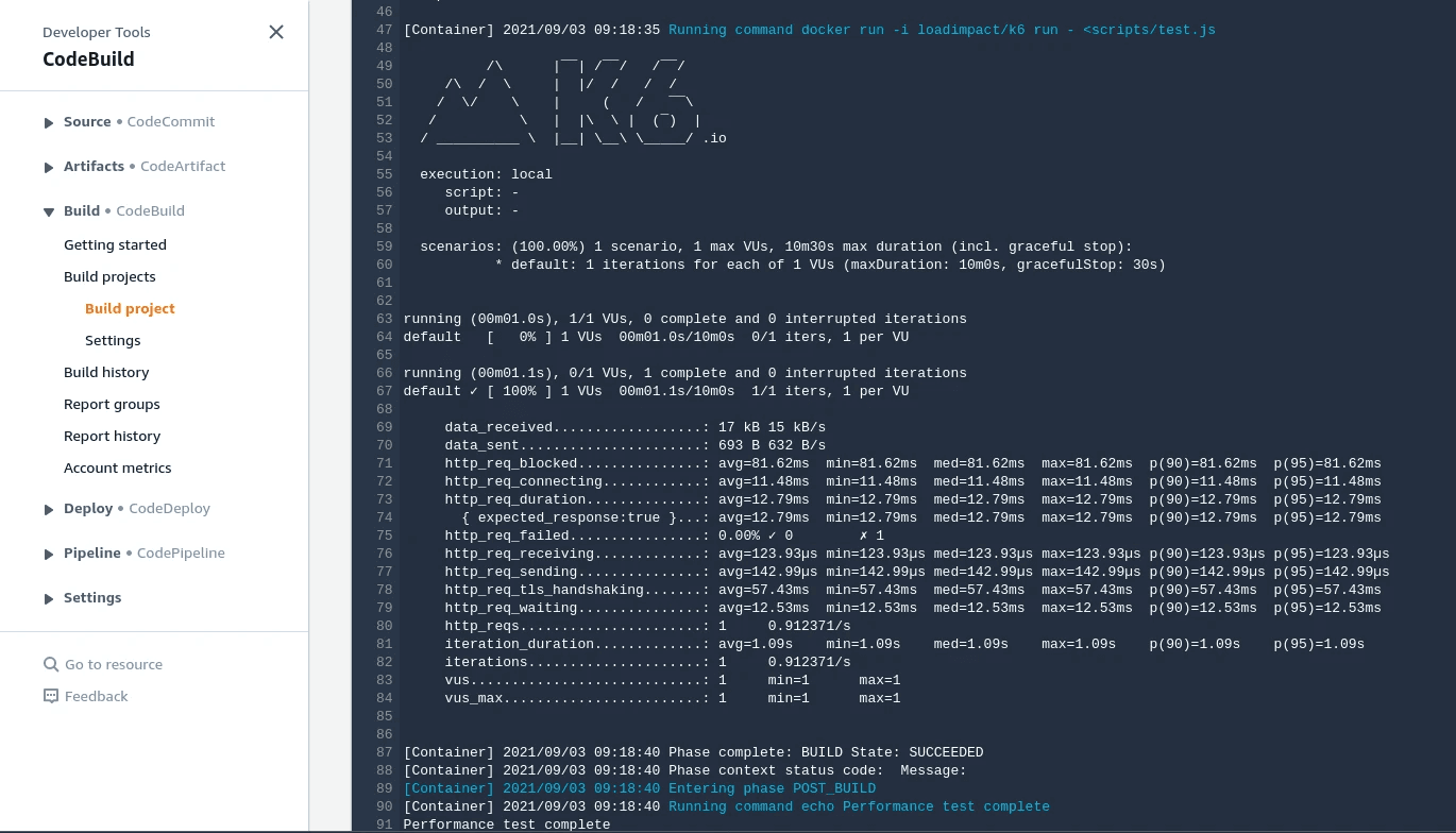 AWS CodeBuild UI for Buildspec file