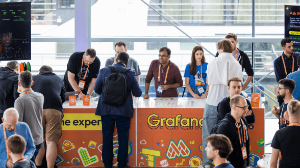 Grafana Labs at an event