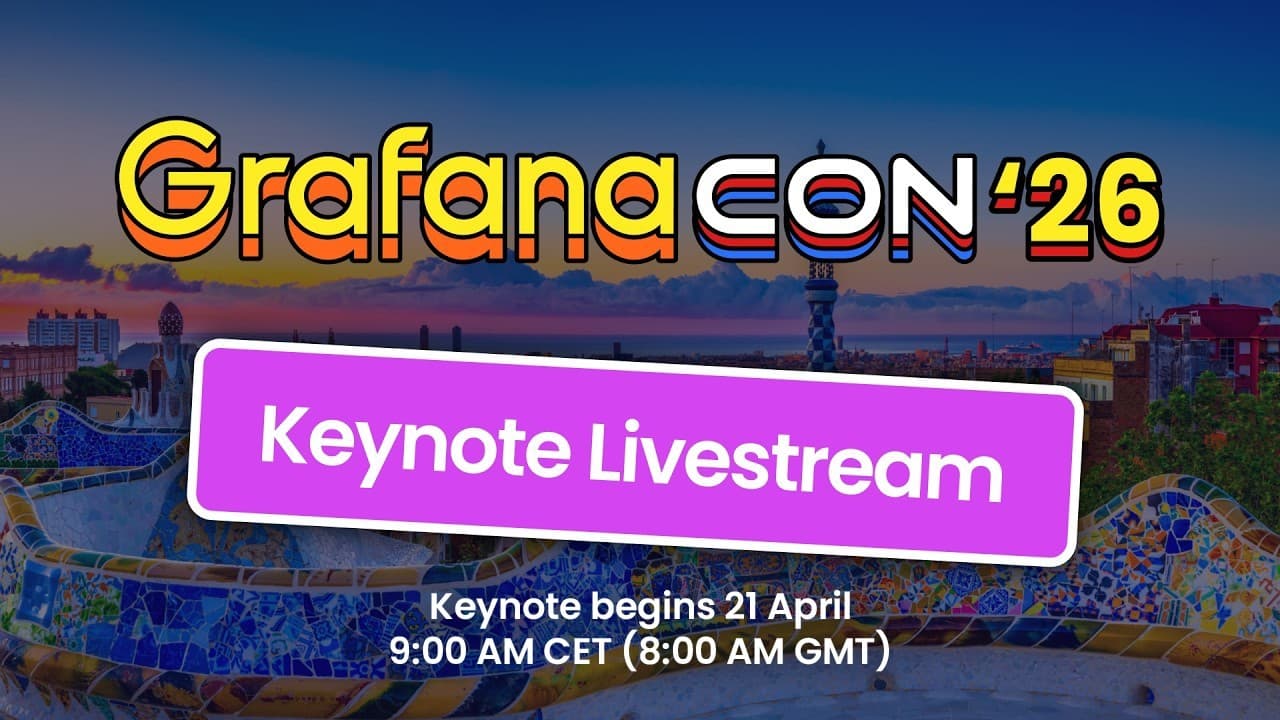 Watch the GrafanaCON 2026 keynote!