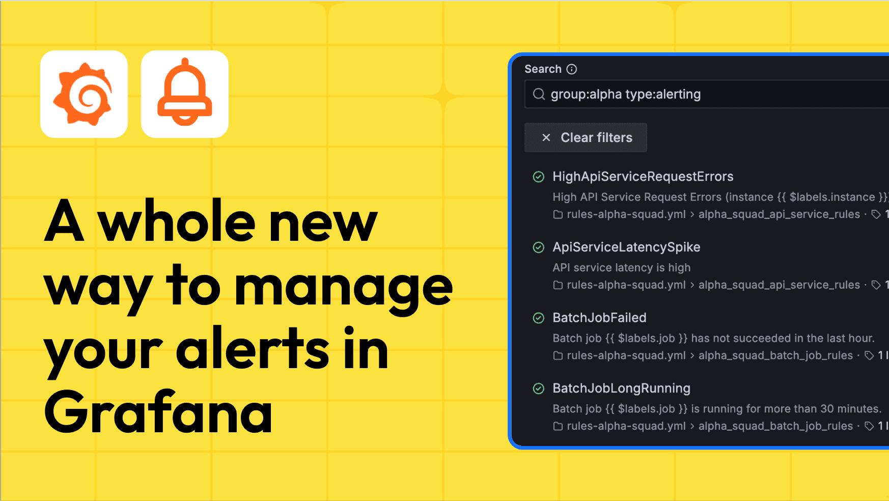 New in Grafana Alerting: a faster, more scalable way to manage your alerts in Grafana