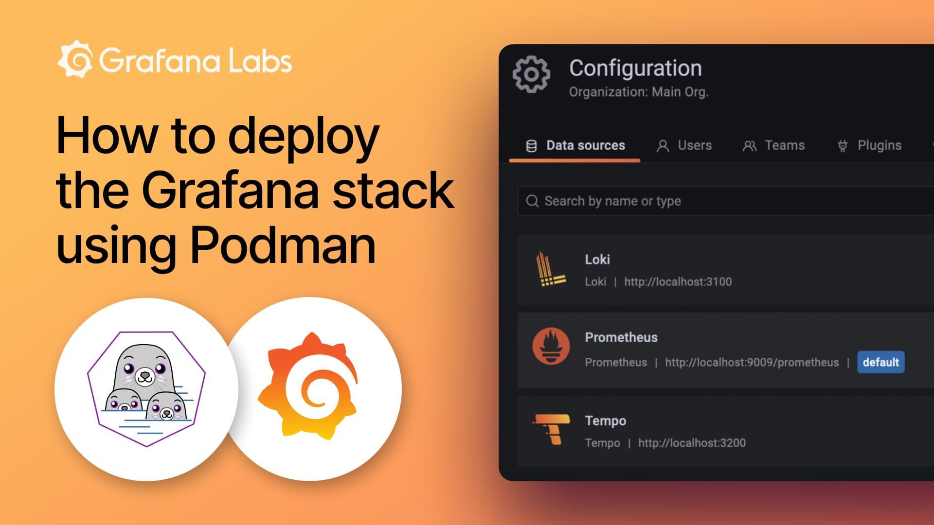 How to deploy the Grafana stack using Podman