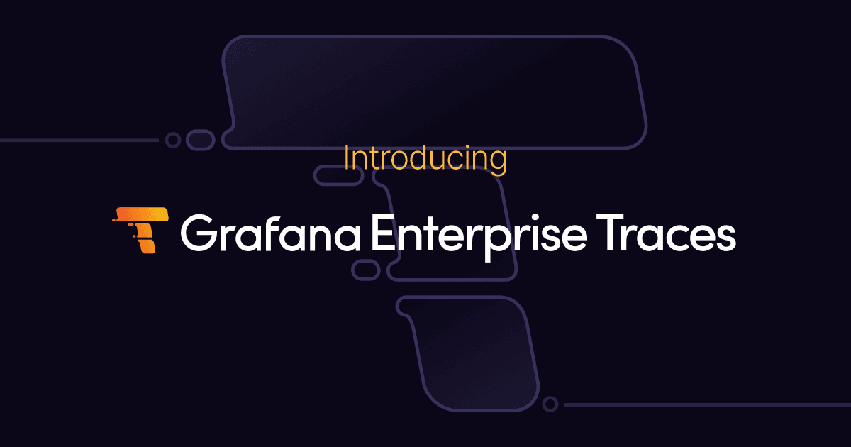 Introducing Grafana Enterprise Traces, joining metrics and logs in the Grafana Enterprise Stack observability solution