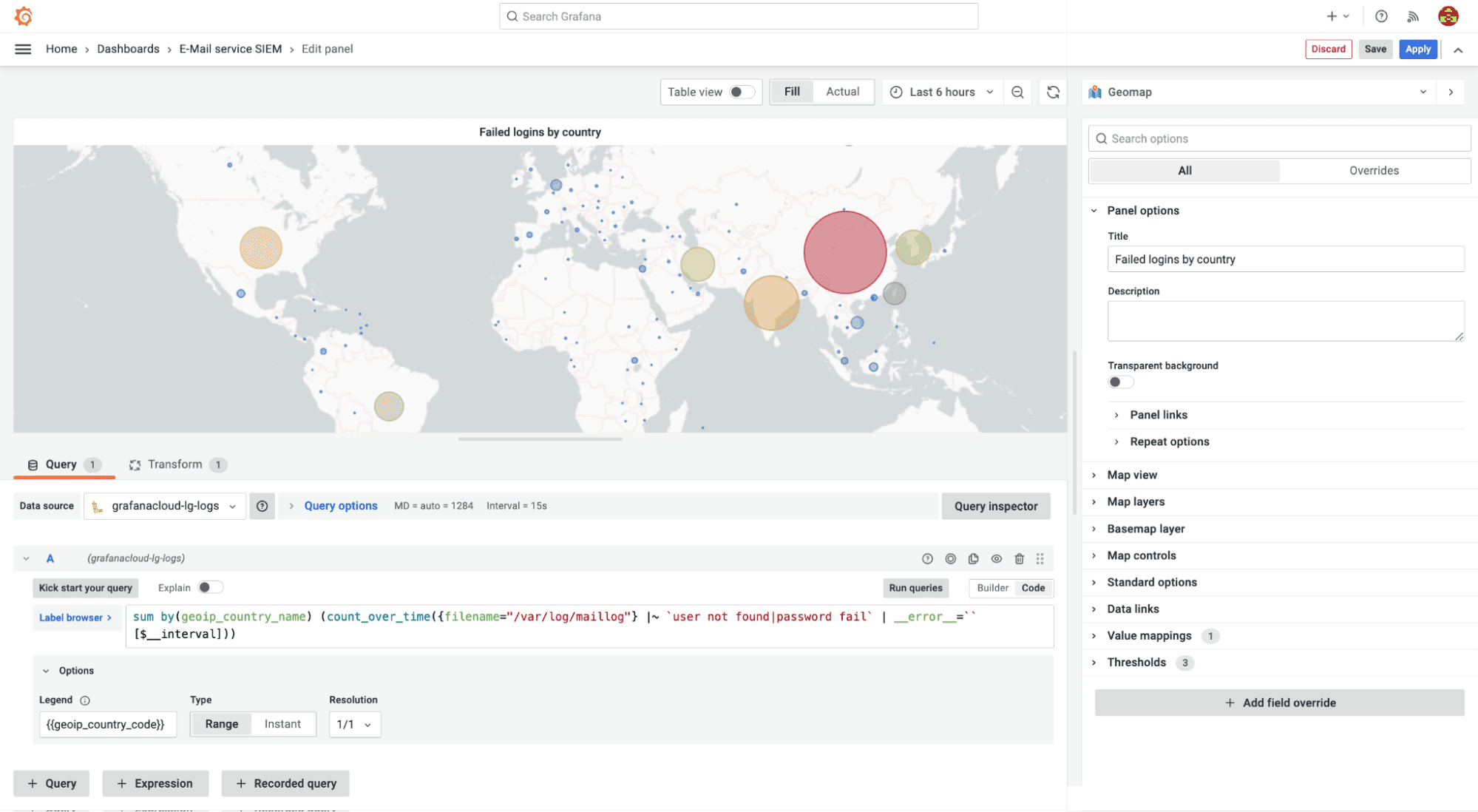 Protect PII and add geolocation data: Monitoring legacy systems with Grafana