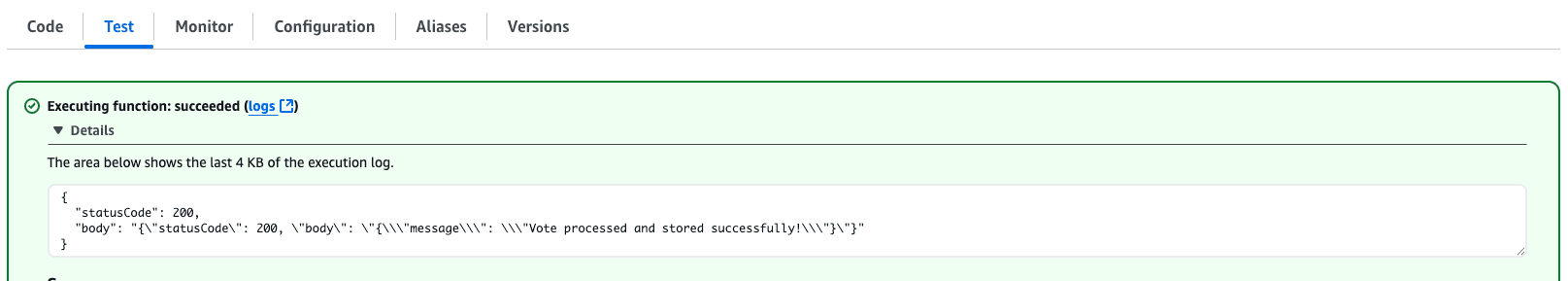 Posting-vote results