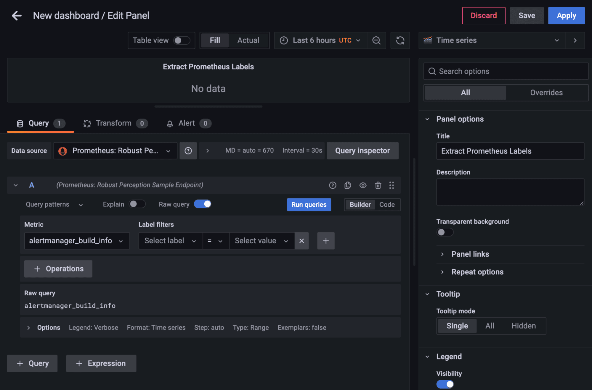 How to extract label values from Prometheus metrics in Grafana