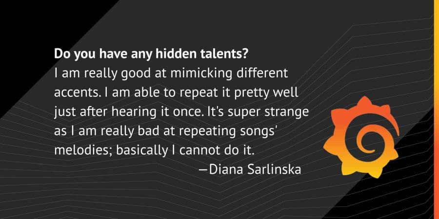 Meet the Grafana Labs Team: Diana Sarlinska