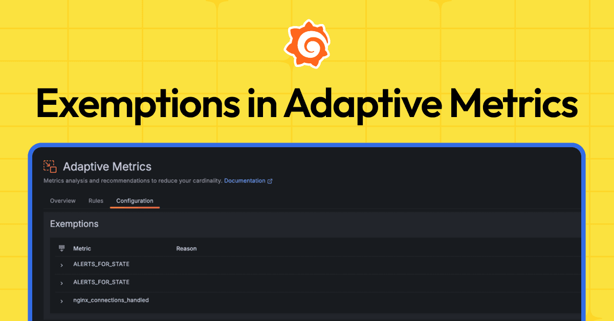 How to aggregate metrics but retain critical data: Introducing Exemptions in Adaptive Metrics