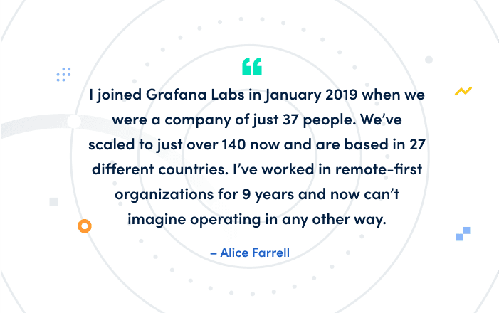 Meet the Grafana Labs team: Alice Farrell, VP of People Ops