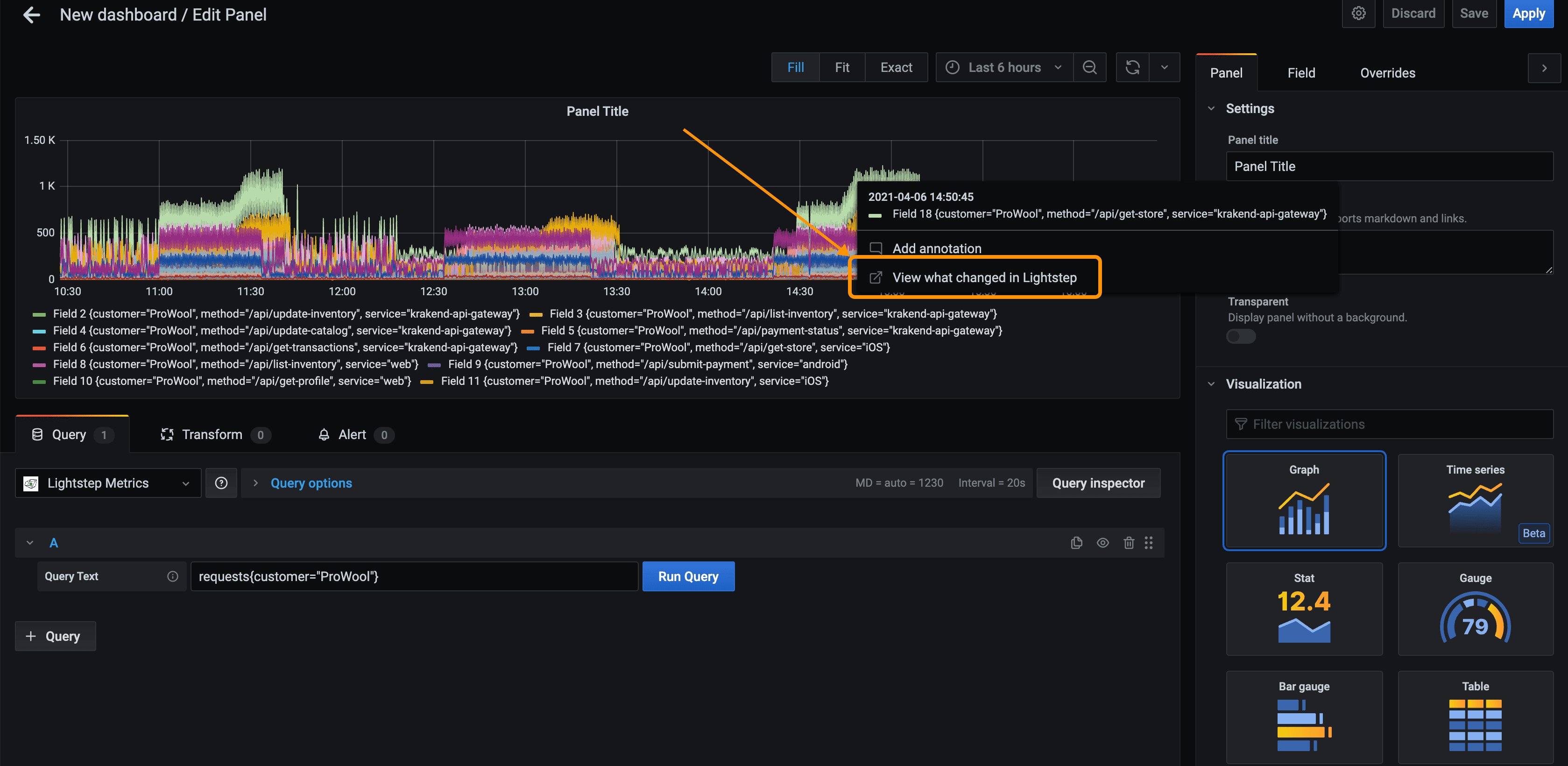 Introducing the Lightstep Metrics plugin for Grafana