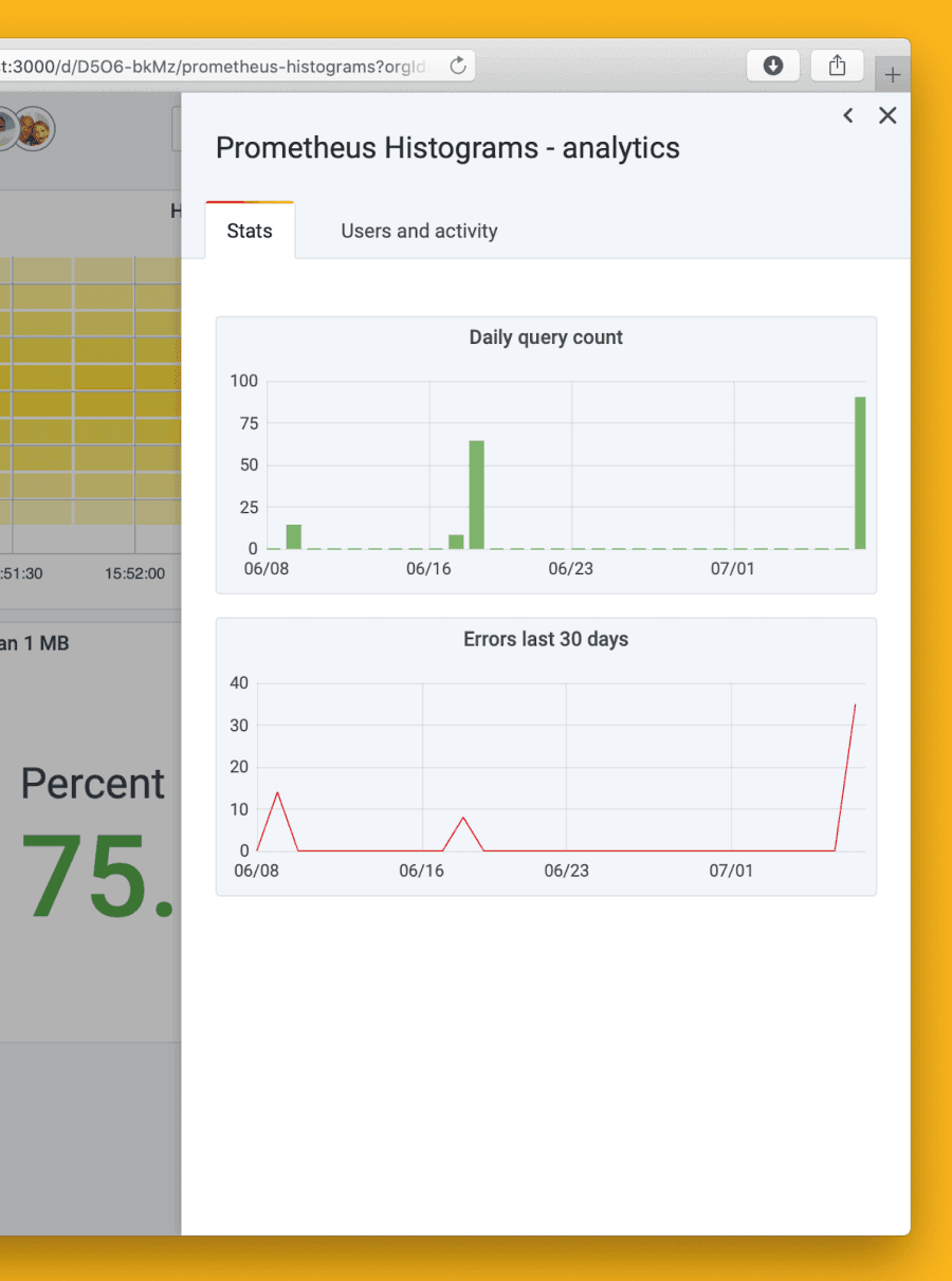 New Enterprise features in Grafana 7.0: Usage insights and user presence indicator