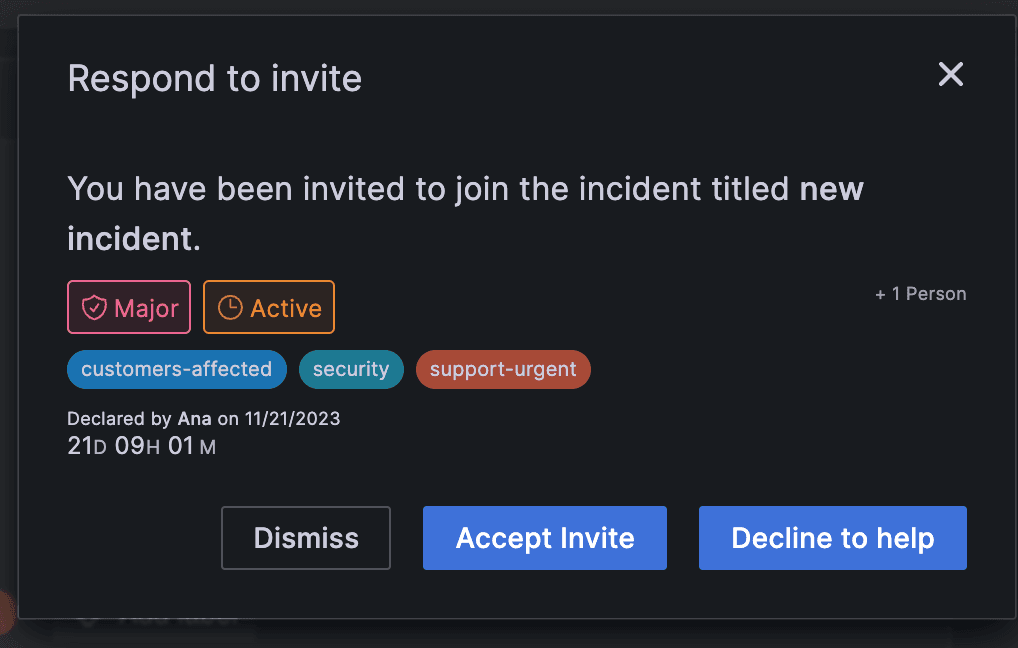 Easily page participants to accelerate incident response in Grafana IRM