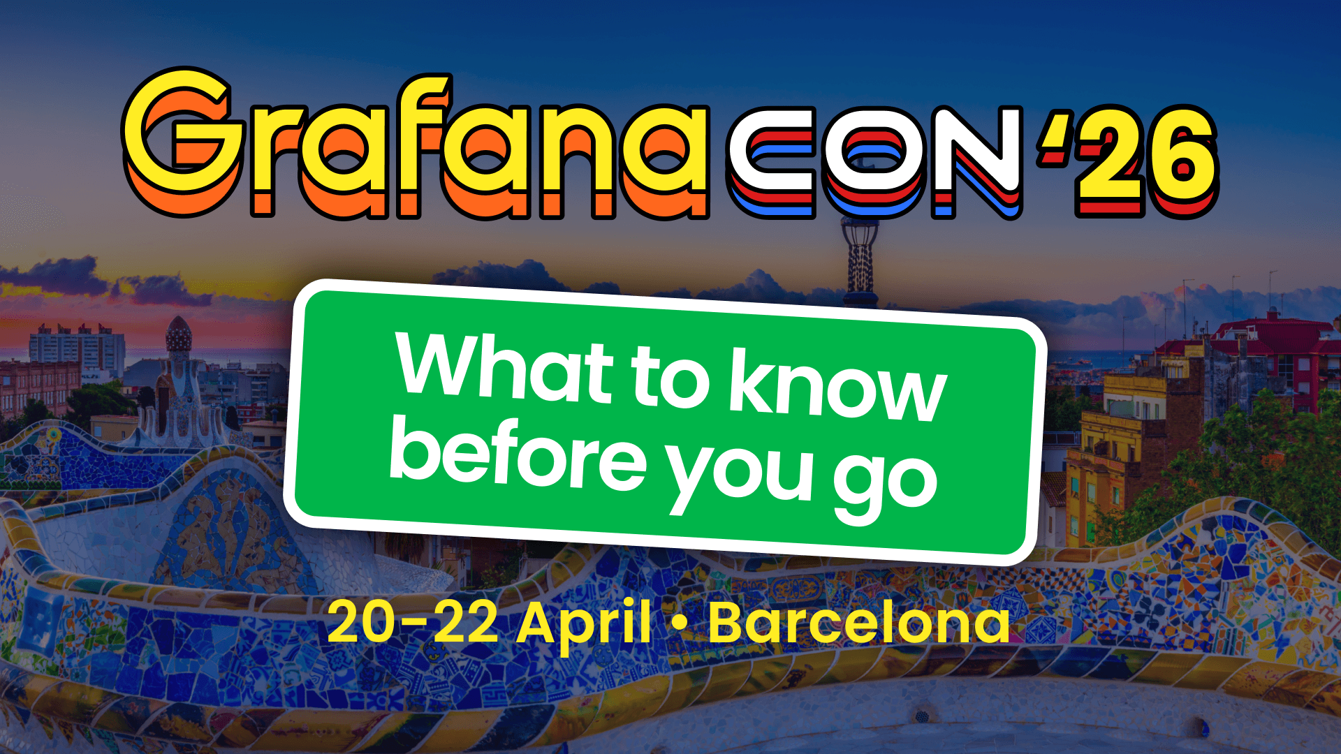 Your guide to GrafanaCON 2026 in Barcelona