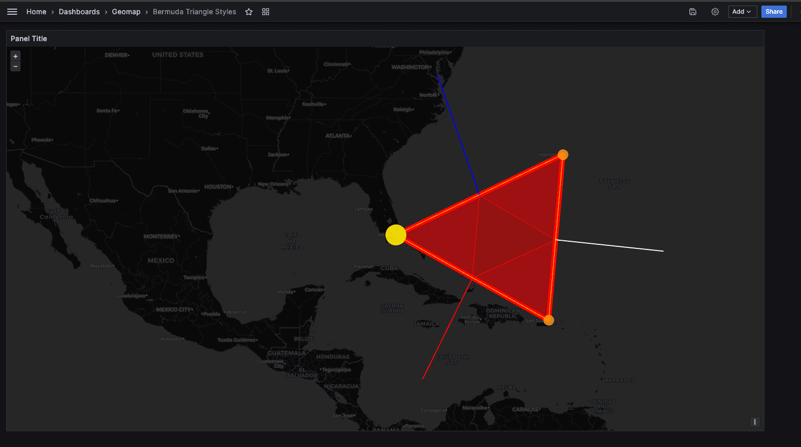 A screenshot showing geomap geojson styling support.