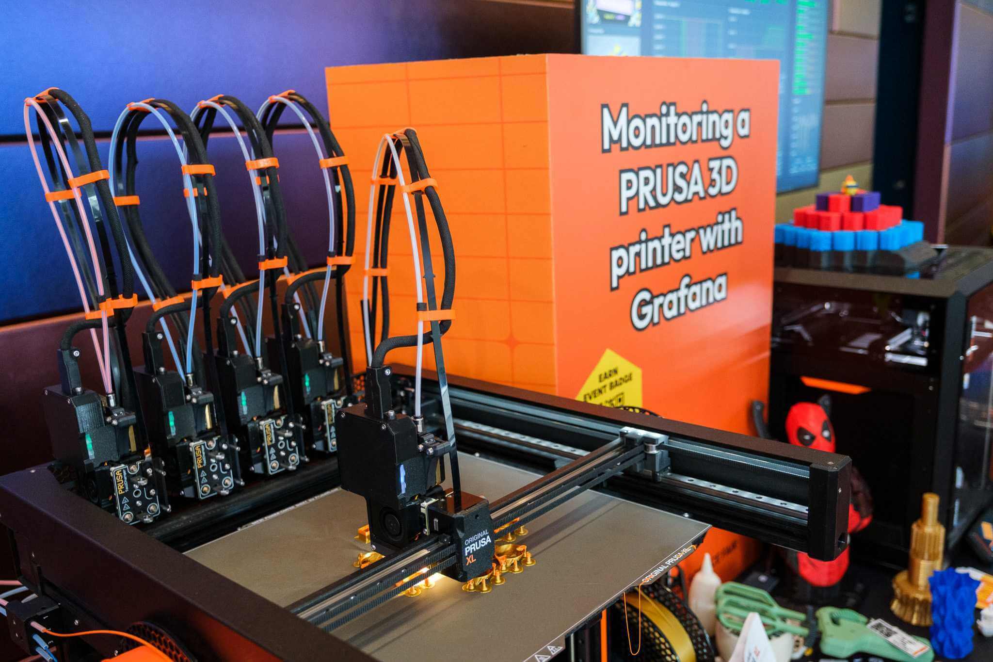 Prusa printer setup at GrafanaCON