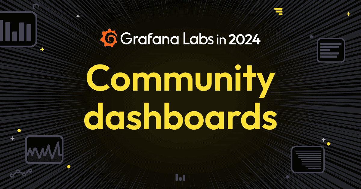 Grafana community dashboards: Memorable use cases of 2024