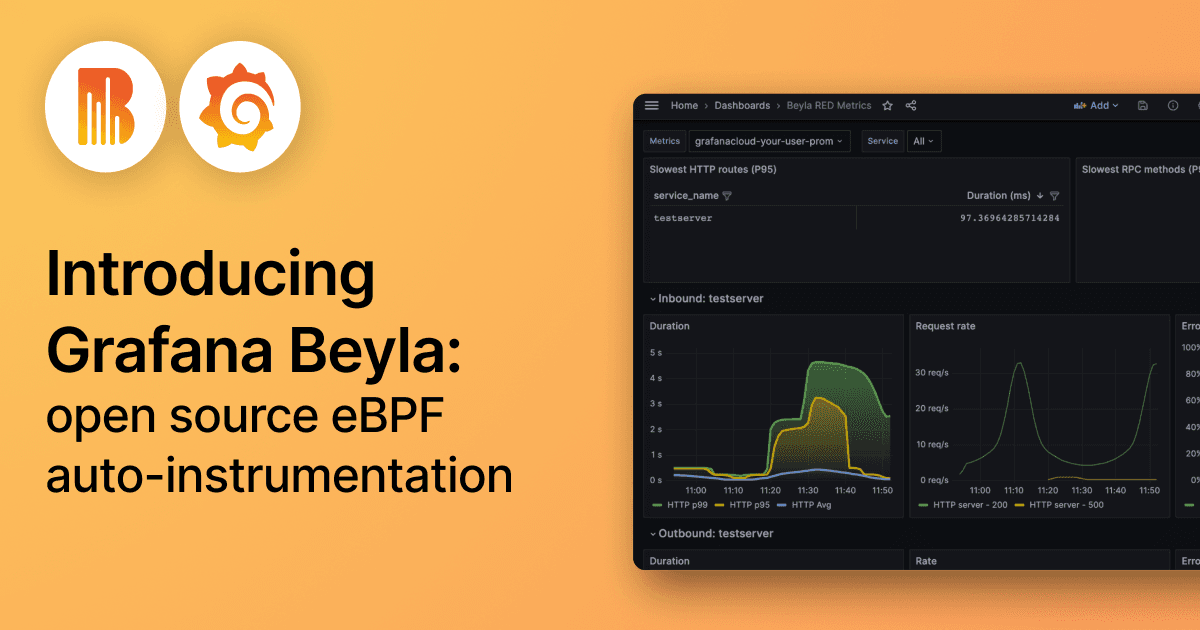 Introducing Grafana Beyla: open source ebpf auto-instrumentation for application observability