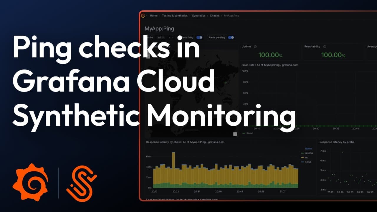 Ping Checker Pattern How to perform a ping check with Grafana Cloud Synthetic Monitoring ...