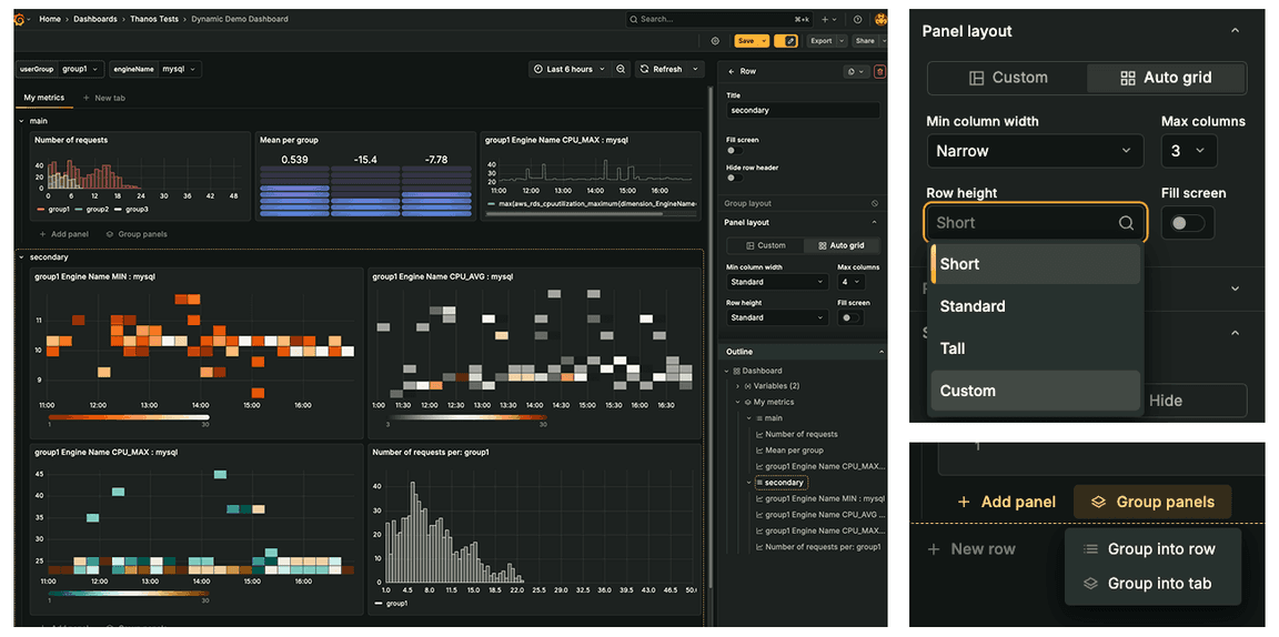 New in Grafana 12: Dynamic dashboards that are smarter, easier to edit ...