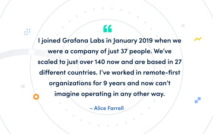 Meet the Grafana Labs team: Alice Farrell, VP of People Ops
