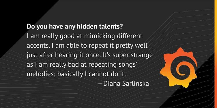 Meet the Grafana Labs Team: Diana Sarlinska