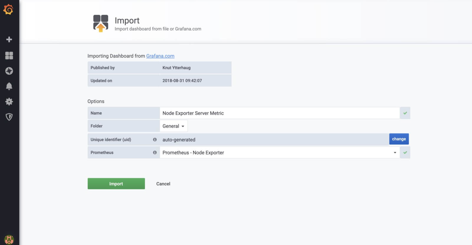 node exporter metrics