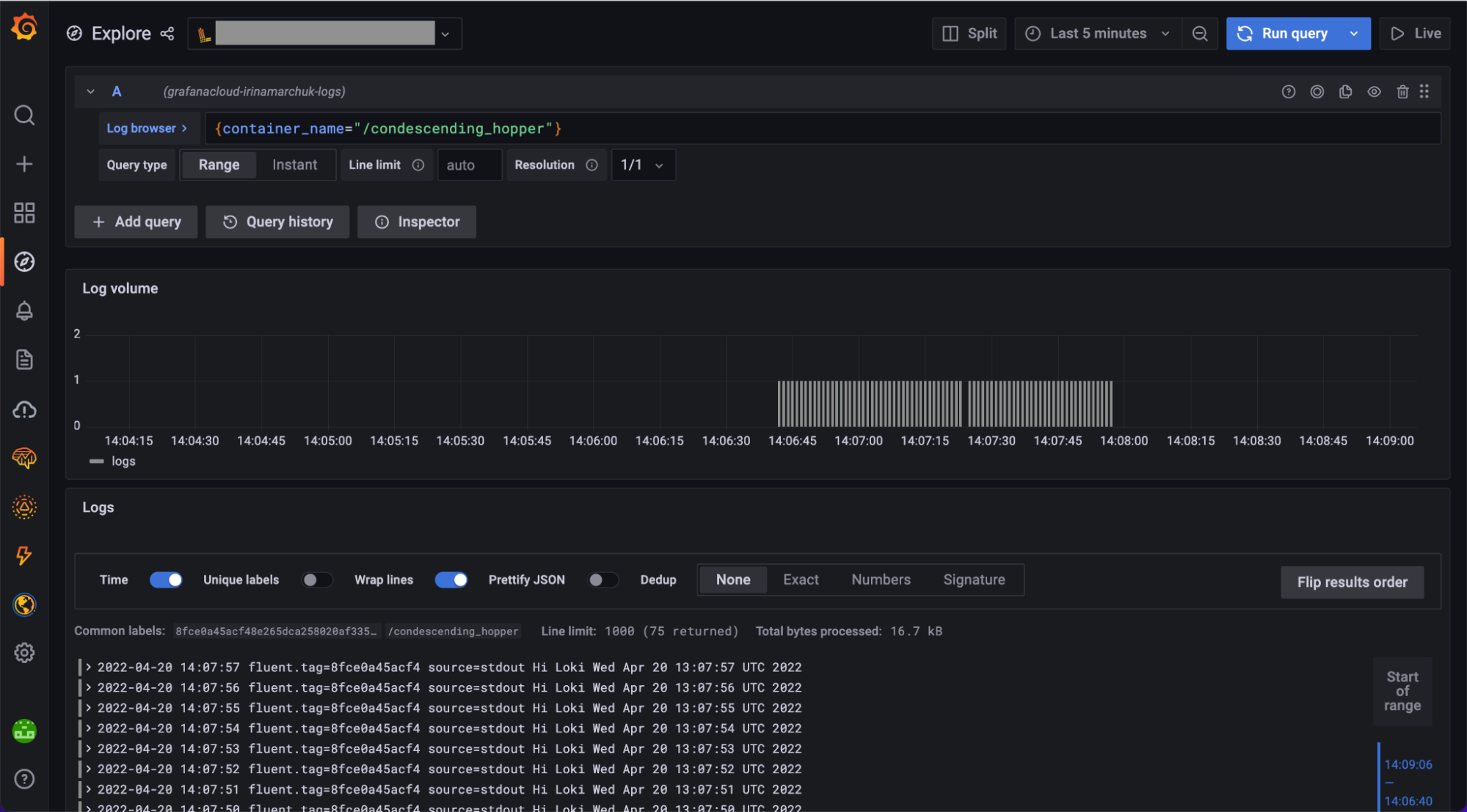 Fluent Forward logs in Grafana Cloud with the OpenTelemetry Collector
