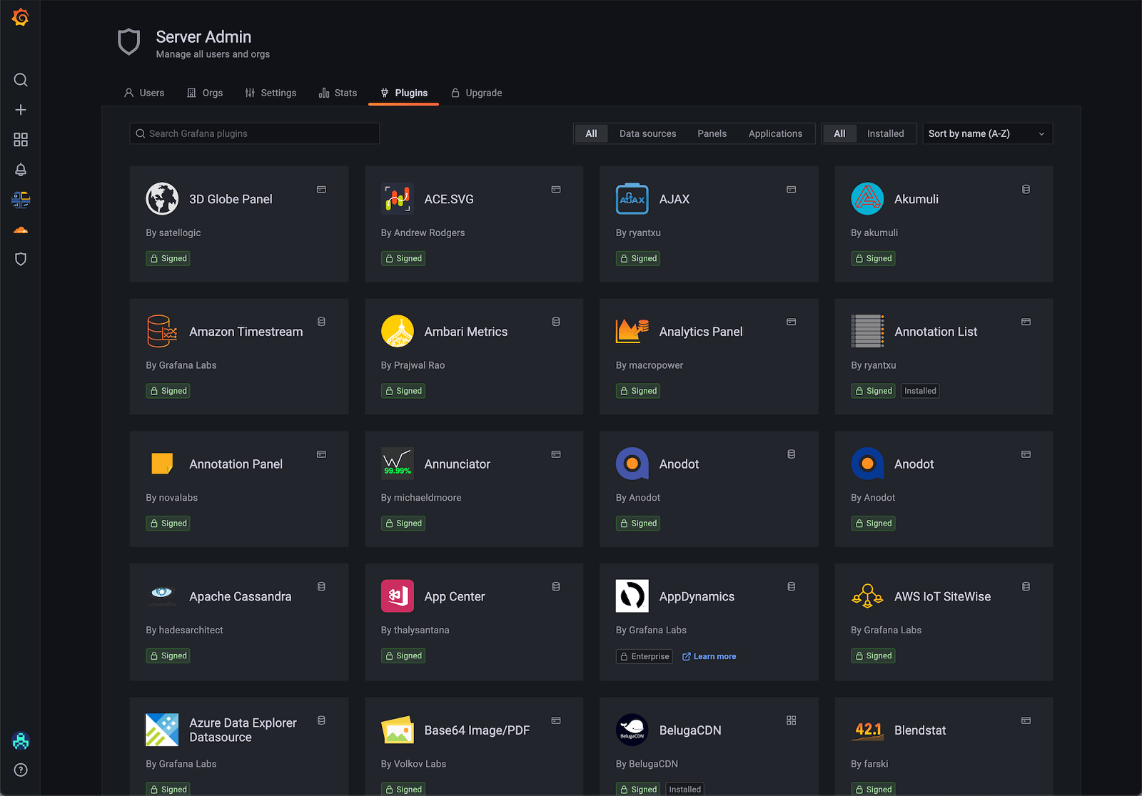 Grafana plugins