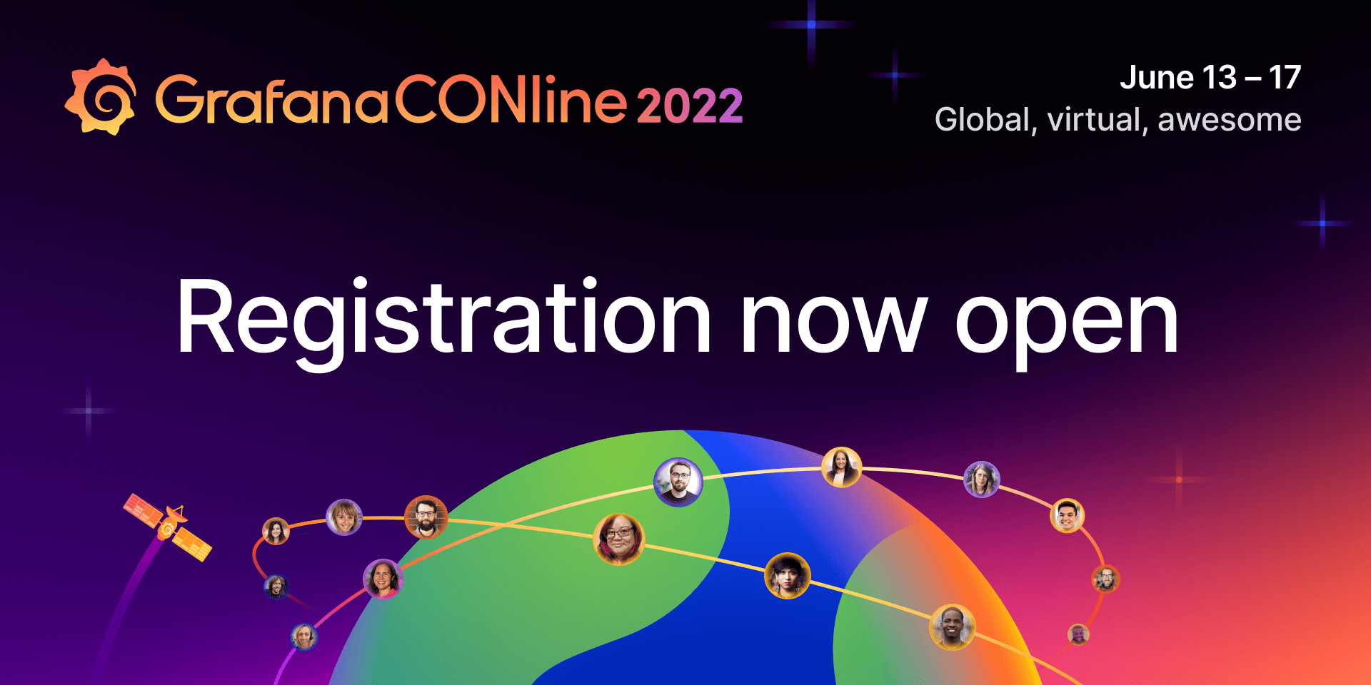 GrafanaCONline 2022: Registration is open.