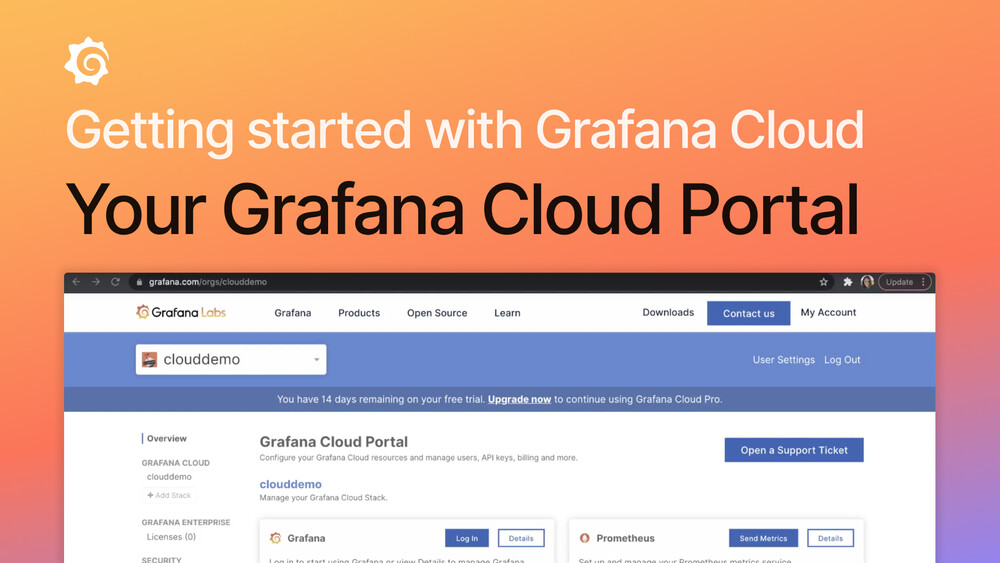 Getting Started with Grafana Cloud: Your Grafana Cloud Portal