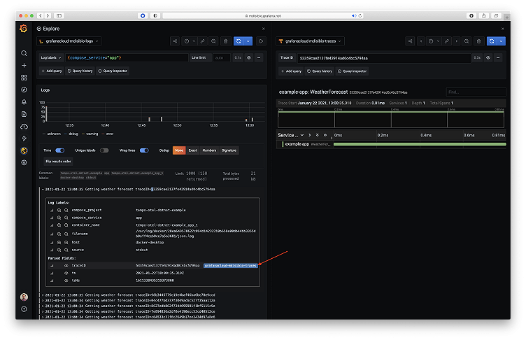 Instrumenting a .NET web API using OpenTelemetry, Tempo, and Grafana Cloud