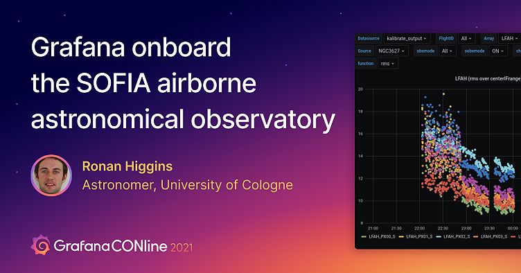 How astronomers use Grafana dashboards to read the stars (and their data) on the SOFIA airborne observatory