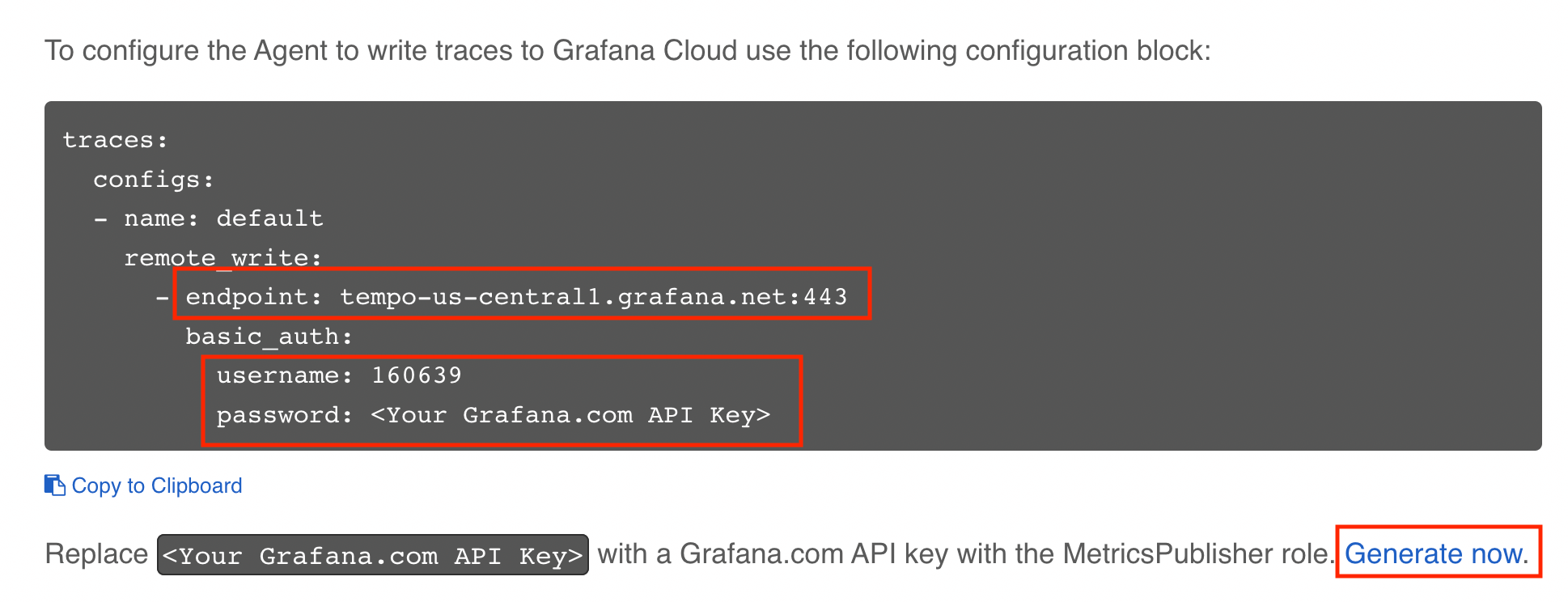 Spring Boot application in Grafana Cloud: Configure Grafana Tempo