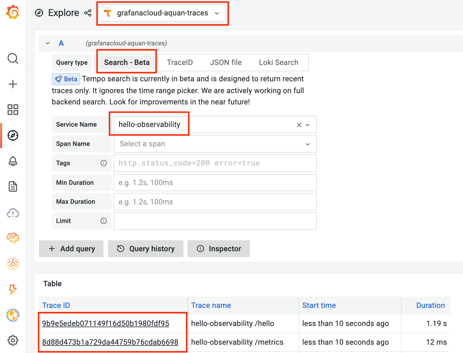 Grafana hot sale spring boot