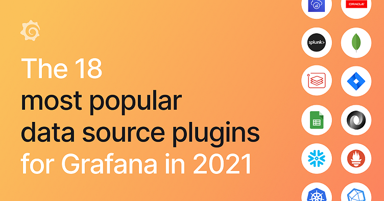 The 18 most popular data source plugins for Grafana in 2021