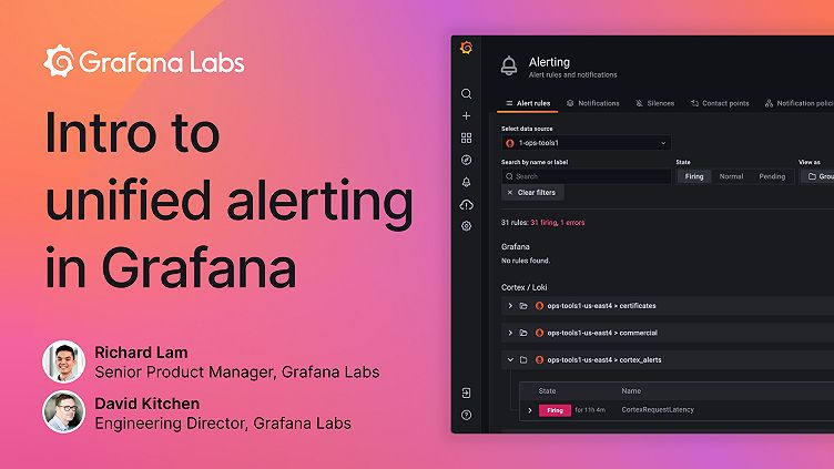 Learn more about the new alerting system in Grafana in this week's webinar