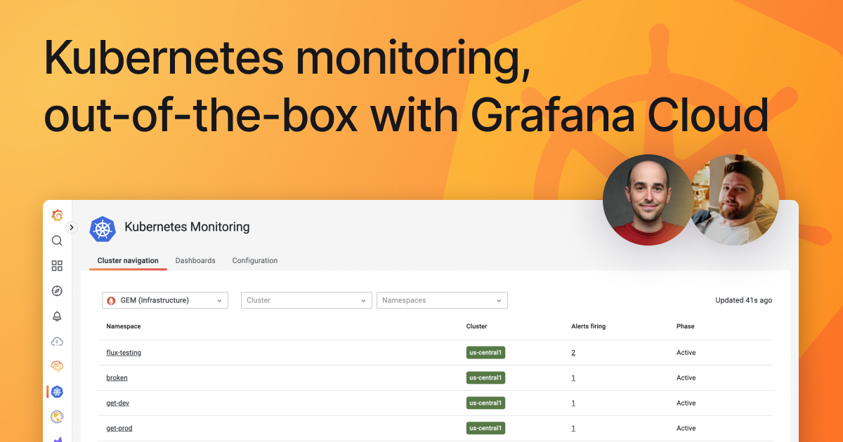 Kubernetes monitoring, out-of-the-box with Grafana Cloud