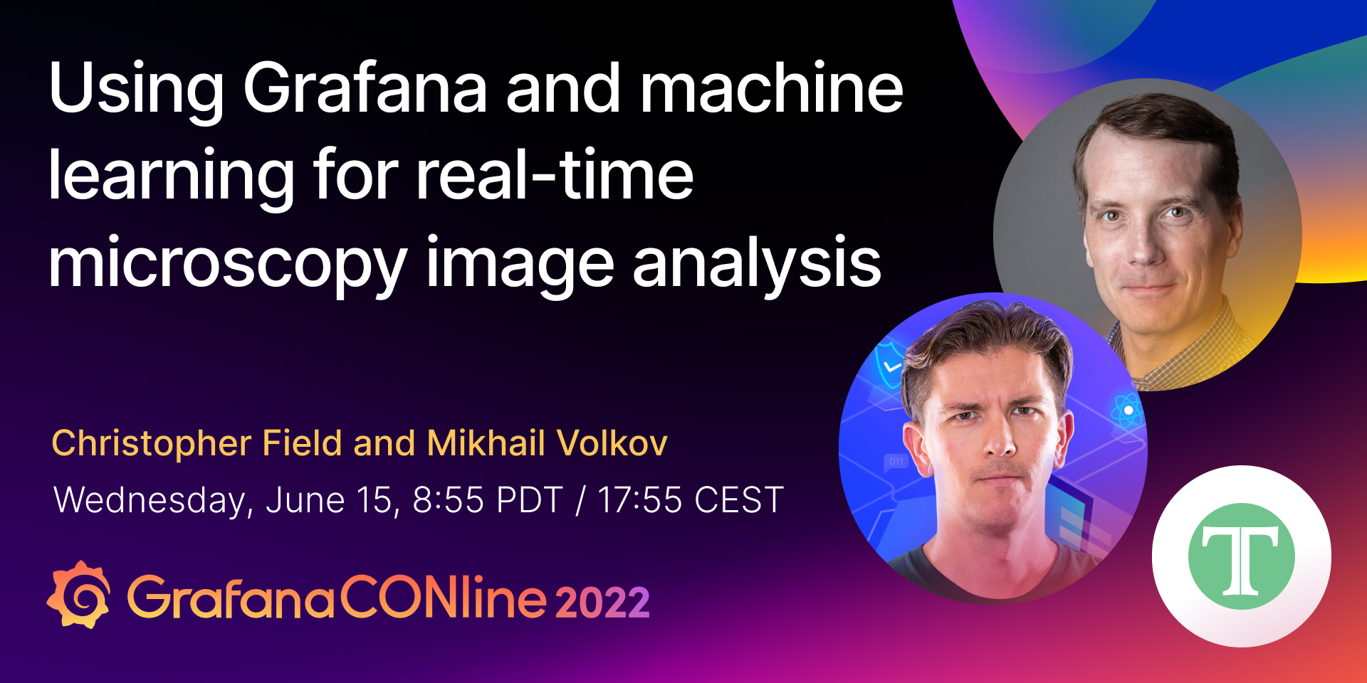 Using Grafana and machine learning for real-time microscopy image analysis