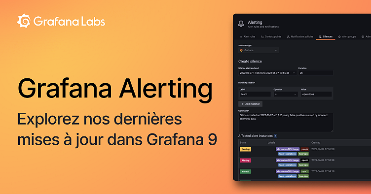 Grafana Alerting: Explorez nos dernières mises à jour dans Grafana 9