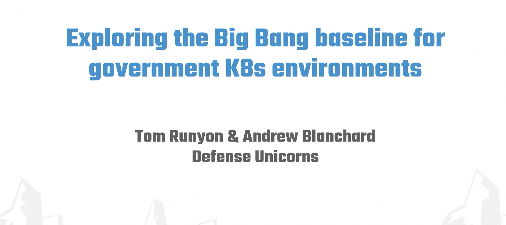 GrafanaLive: Exploring the Big Bang baseline for government K8s environments