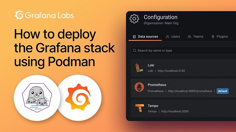 How to deploy the Grafana stack using Podman