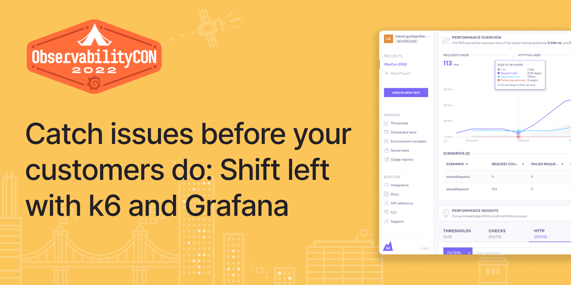 Catch issues before your customers do: Shift left with k6 and Grafana