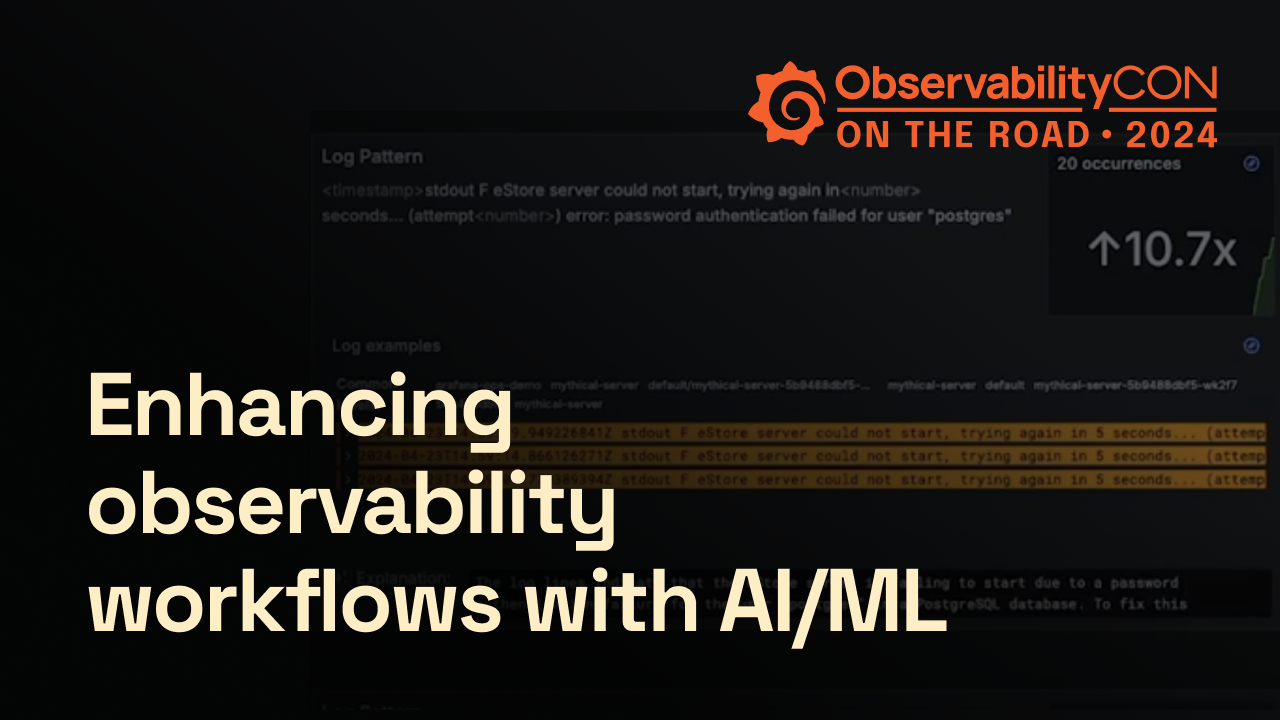 Enhancing Observability Workflows with AI/ML