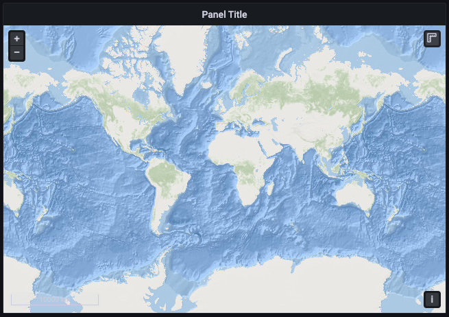Geomap panel ArcGIS World Ocean