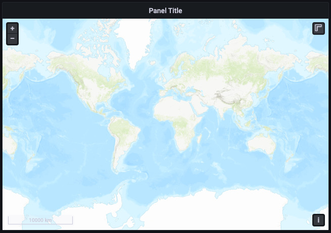 Geomap panel ArcGIS Topographic